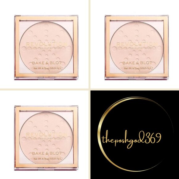 3 Revolution Makeup London Bake & Blot Powder – Lace New - Picture 1 of 5